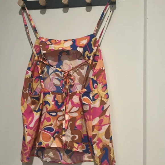 ba&sh Colorful Abstract Pattern top - Picture 2 of 3